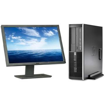 Hp 8000 Elite E8400 Core 2 Duo 3.0GHz 4GB DDR3 250GB HDD Sata DVD Desktop + Monitor Dell Professional E2210f/t