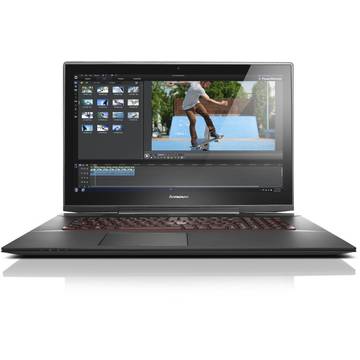Laptop Renew Lenovo Y70-70 Intel Core i7-4720HQ Quad Core 2.6 GHz 16 GB DDR3 1TB HDD 17.3 inch FullHD Multitouch nVidia GTX 860M 2GB Bluetooth Webcam Windows 8.1